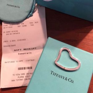 Tiffany & Co. Heart Keyring sterling silver, brand new!